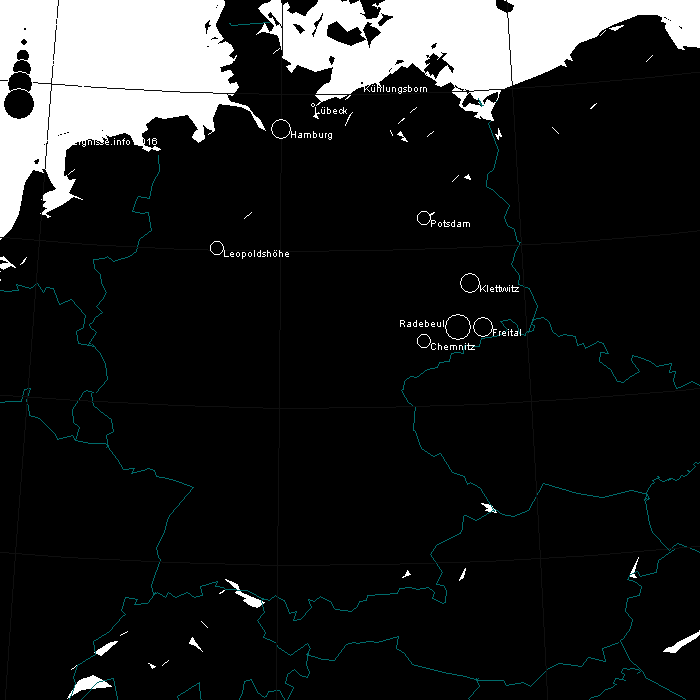 NLC-Beobachtungen in Mitteleuropa am Abend des 13.06.1998